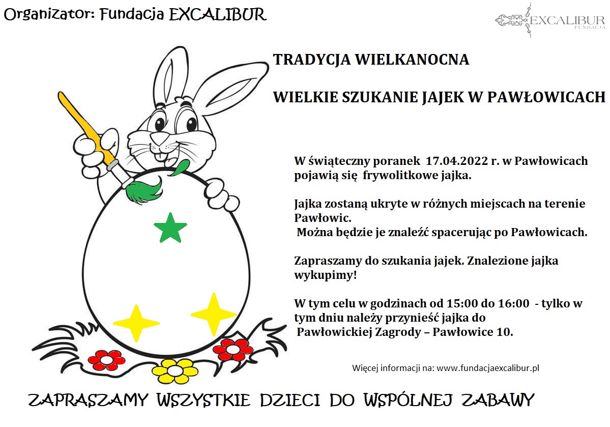 Wielkie szukanie jajek w Pawłowicach - Tradycja Wielkanocna 2022